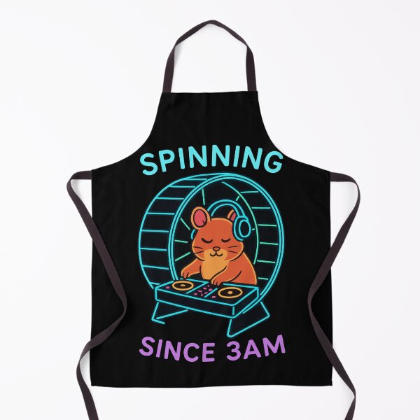 Item preview, Spinning Since 3 AM - DJ Hamster Rave designed and sold by SillyPawsStudio.