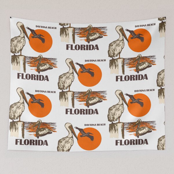 Item preview, Vintage Daytona Beach Florida 70s80s Style Tourist Souvenir  designed and sold by ElainArtemis.
