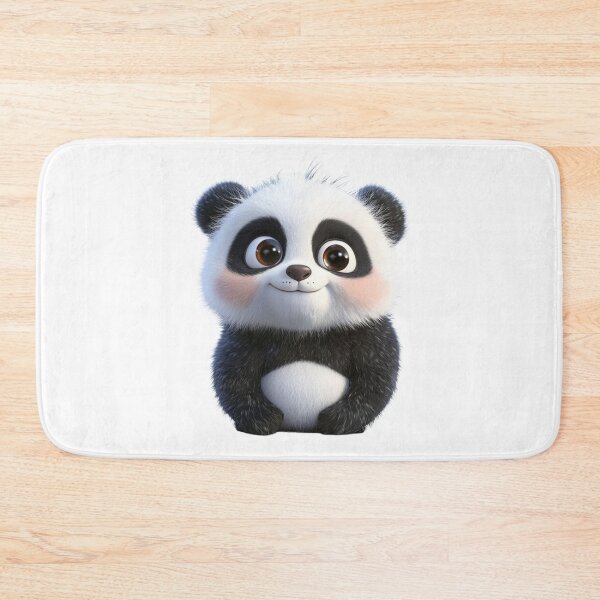 Item preview, WHIMSICAL PANDA BEAR Animal Art | Cute 3D Cartoon designed and sold by WHITE FLAME PRINTS.