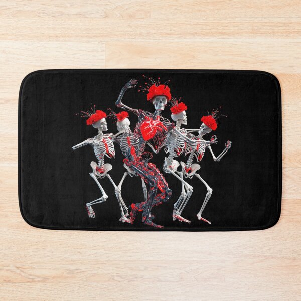 Item preview, Halloween cardiologist skeletons designed and sold by CrunchyGoats.