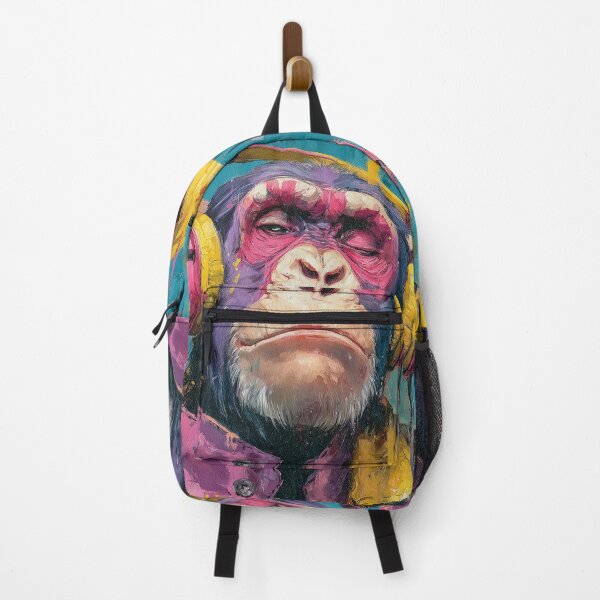 Item preview, Dj Monkey Business Thinker With Headphones Art designed and sold by GrinGalore.