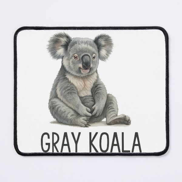Item preview, Gray Koala Illustration with Text designed and sold by ArtfulWeave.