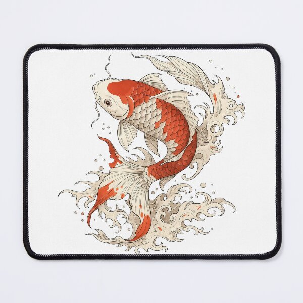 Item preview, Traditional Japanese Koi Fish Art designed and sold by ArtfulWeave.