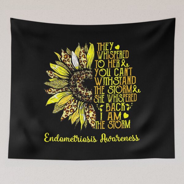 Item preview, I Am The Storm Sunflower Leopard Endometriosis Awareness designed and sold by LoriSandra.
