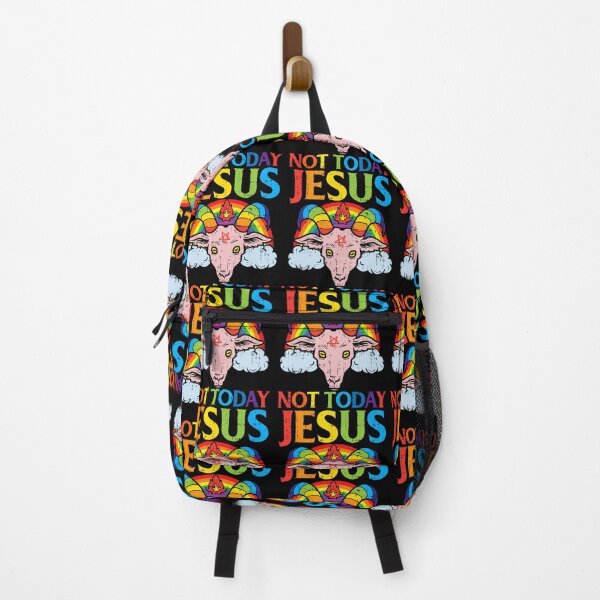 Item preview, Today Not Jesus Satan Goat Satanic Rainbow Satanism designed and sold by qczhezekye20.