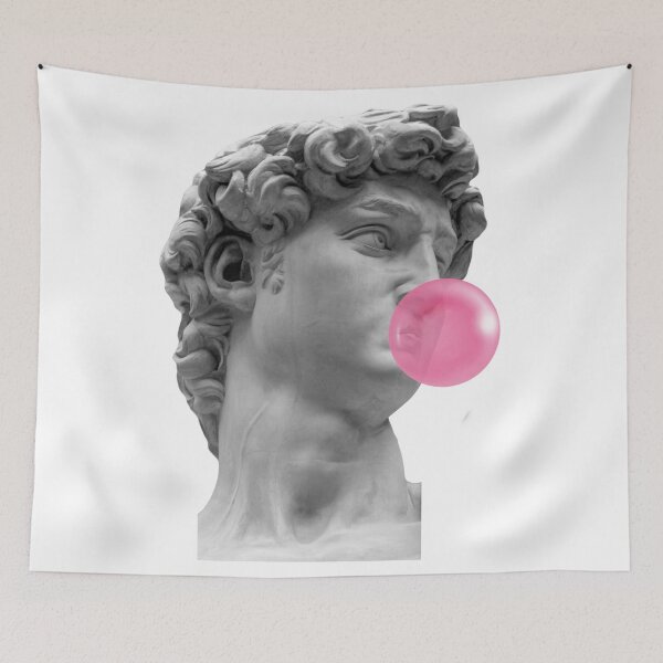 Item preview, David Blowing Bubblegum – Pop Art Classic Sculpture Print designed and sold by maeroks.