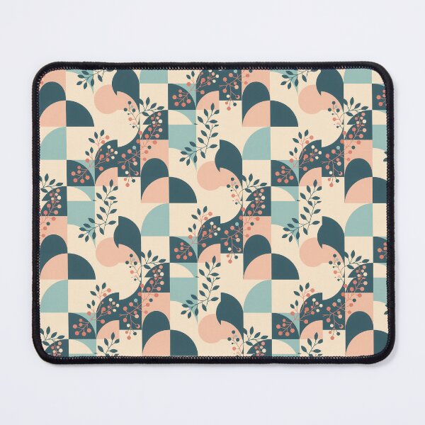 Artikelvorschau, Pastellfarbene geometrische Blumenblätter, dunkles Design, stilisiert, wiederholtes Texturmuster (Bildgröße 8320 x 12480) entworfen und verkauft von Digital-Davinci.
