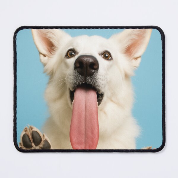 Item preview, Playful Swiss Shepherd Dog Funny Portrait designed and sold by Flying Doggo.