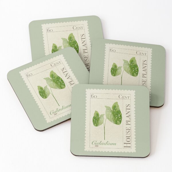 Item preview, Vintage Caladium plant stamp designed and sold by NirHevlin.