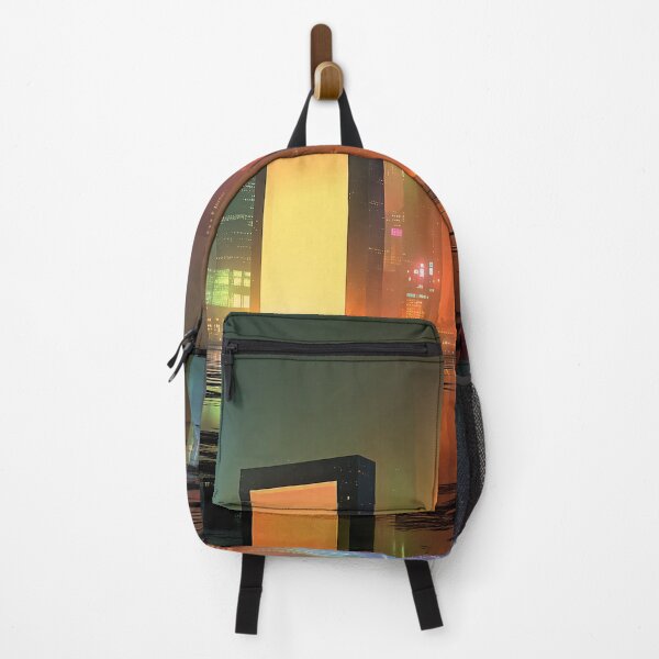 Item preview, Futuristic Cityscape with Neon Reflections designed and sold by Jirka Svetlik, Studio Illuvision.