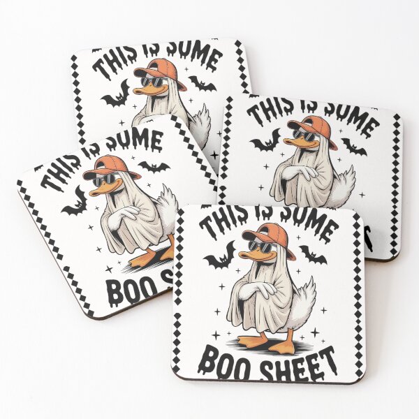 Item preview, This is some boo duck spooky  funny sheet halloween designed and sold by VladoZork.