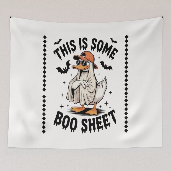 Item preview, This is some boo duck spooky  funny sheet halloween designed and sold by VladoZork.