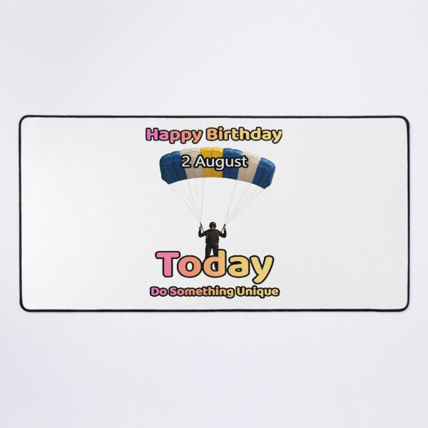 Item preview, Birthday Parachutist 2 August designed and sold by ariksworld.