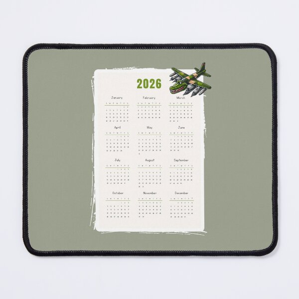 Item preview, Bombardiro Crocodilo 2026 – Italian Brainrot Cartoon Yearly Calendar designed and sold by EmeraldeaArt.