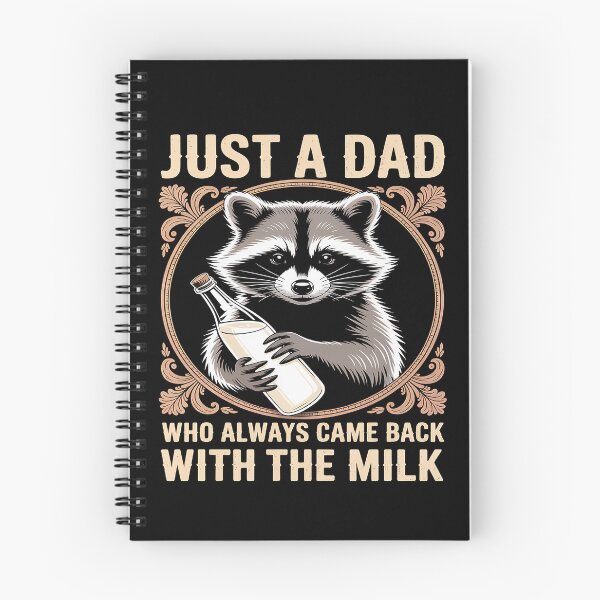 Item preview, Just A Dad Who Came Back With The Milk Raccoon Animal Lover designed and sold by Idarmotar.