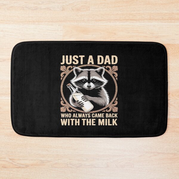 Item preview, Just A Dad Who Came Back With The Milk Raccoon Animal Lover designed and sold by Idarmotar.