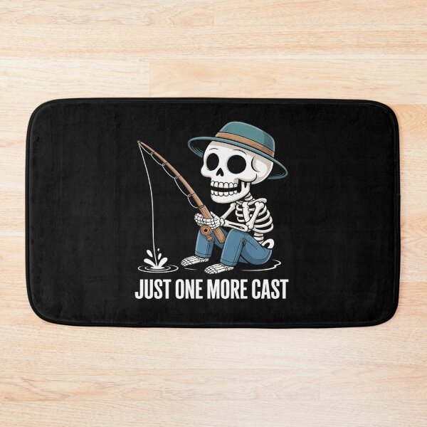 Item preview, Just One More Cast Quote Funny Skeleton Fishing designed and sold by Idarmotar.