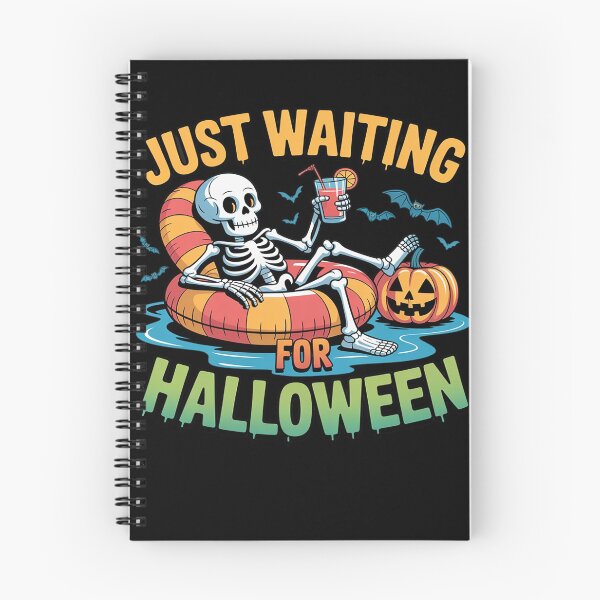 Item preview, Just Waiting for Halloween Spooky Skeleton Summer Halloween Men Women designed and sold by Idarmotar.