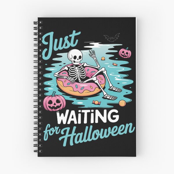 Item preview, Just Waiting For Halloween Spooky Skeleton Summer Halloween designed and sold by Idarmotar.