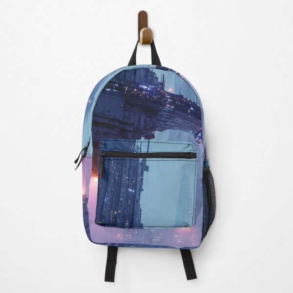 Item preview, Futuristic Cityscape with Hovering Structures designed and sold by Jirka Svetlik, Studio Illuvision.