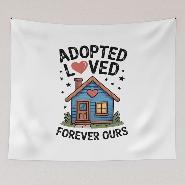 Item preview, Kids Adopted Loved Forever Ours Home designed and sold by Idarmotar.
