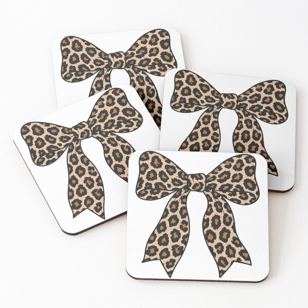 Item preview, Leopard Pattern Bow Ribbon Illustration designed and sold by ArtfulWeave.