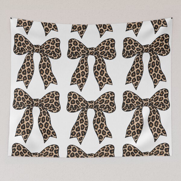 Item preview, Leopard Pattern Bow Ribbon Illustration designed and sold by ArtfulWeave.