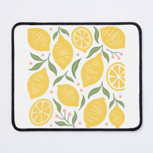 Item preview, Bright Yellow Lemons Fruit Pattern designed and sold by ArtfulWeave.