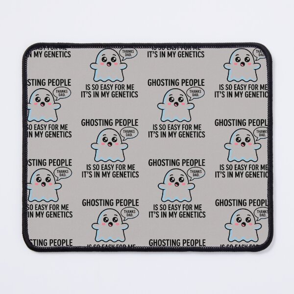 Item preview, Halloween Retro Ghost - Ghosting People Is in My Genetics Thanks Dad | Funny Sarcasm designed and sold by RDRdesign.
