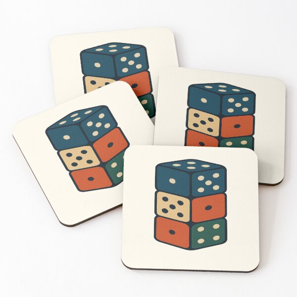 Item preview, Retro Stacked Dice – Fun and Stylish Design designed and sold by ZeMa-JA.