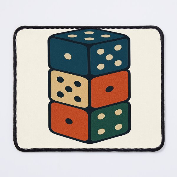 Item preview, Retro Stacked Dice – Fun and Stylish Design designed and sold by ZeMa-JA.