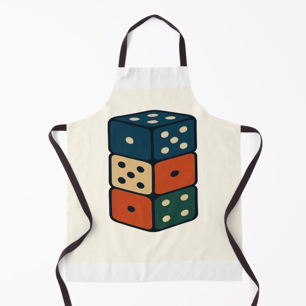 Item preview, Retro Stacked Dice – Fun and Stylish Design designed and sold by ZeMa-JA.