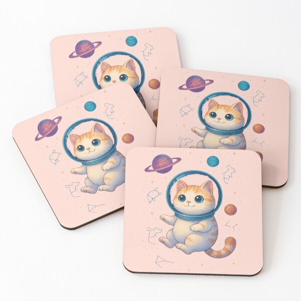 Item preview, Cosmic traveling cat designed and sold by DesignShopAD.