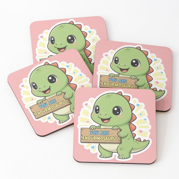 Item preview, Cute Baby Dinosaur You Are Enormousaurus Funny Pun Positive Affirmation Gift designed and sold by bvdesignart.
