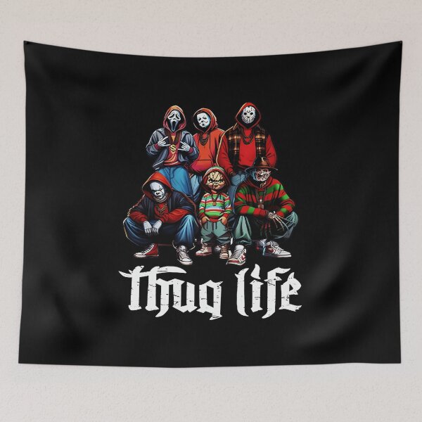 Item preview, Thug Life Gangster Movie Halloween Vintage  designed and sold by Jasonvoorhees21.