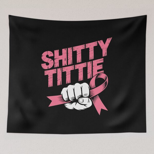 Item preview, Shitty Tittie - Perfect gift for breast cancer survivors, fighters, and supporters who wear their strength with pride. designed and sold by ZyziowskyArt.