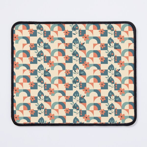 Artikelvorschau, Pastellfarbene geometrische Blumenblätter, dunkles Design, stilisiert, wiederholtes Texturmuster (Bildgröße 8320 x 12480) entworfen und verkauft von Digital-Davinci.