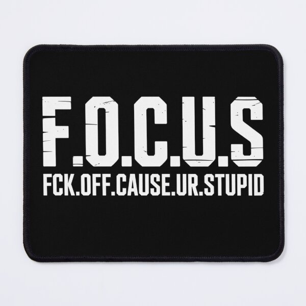 Item preview, F.O.C.U.S. Acronym - Minimalist Typography Funny Tee designed and sold by RDRdesign.