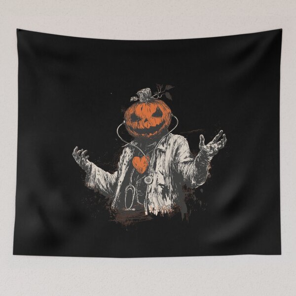 Item preview, Halloween Cardiologist Spooky Pumpkin Head designed and sold by CrunchyGoats.