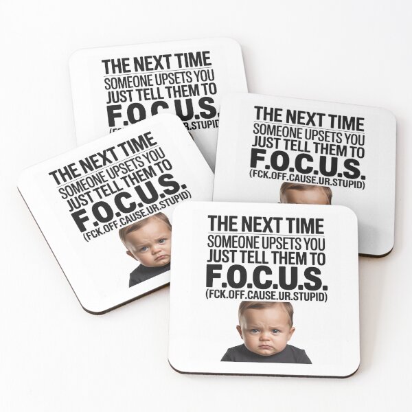 Item preview, F.O.C.U.S. Funny Baby Tee - Hilarious Sarcastic Quote  designed and sold by RDRdesign.