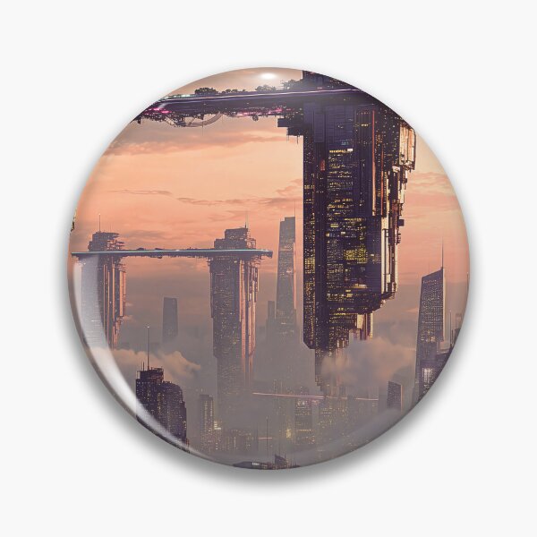 Item preview, Futuristic floating megastructures above the city clouds designed and sold by Jirka Svetlik, Studio Illuvision.
