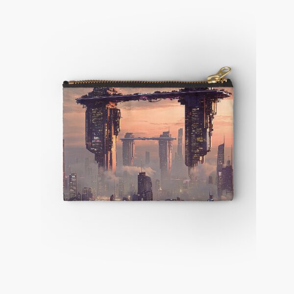 Item preview, Futuristic floating megastructures above the city clouds designed and sold by Jirka Svetlik, Studio Illuvision.