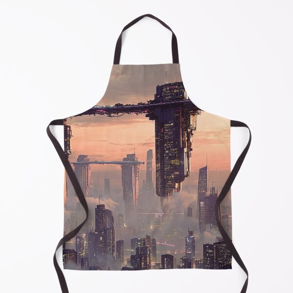 Item preview, Futuristic floating megastructures above the city clouds designed and sold by Jirka Svetlik, Studio Illuvision.