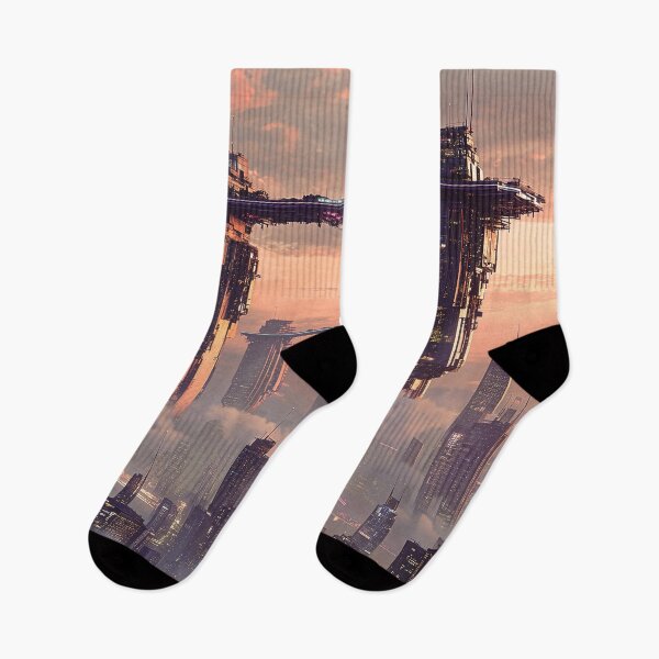 Item preview, Futuristic floating megastructures above the city clouds designed and sold by Jirka Svetlik, Studio Illuvision.