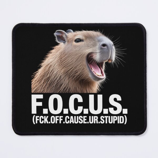 Item preview, F.O.C.U.S. Capybara Tee - Funny Sarcastic Animal Graphic designed and sold by RDRdesign.
