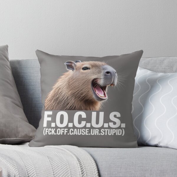 Item preview, F.O.C.U.S. Capybara Tee - Funny Sarcastic Animal Graphic designed and sold by RDRdesign.