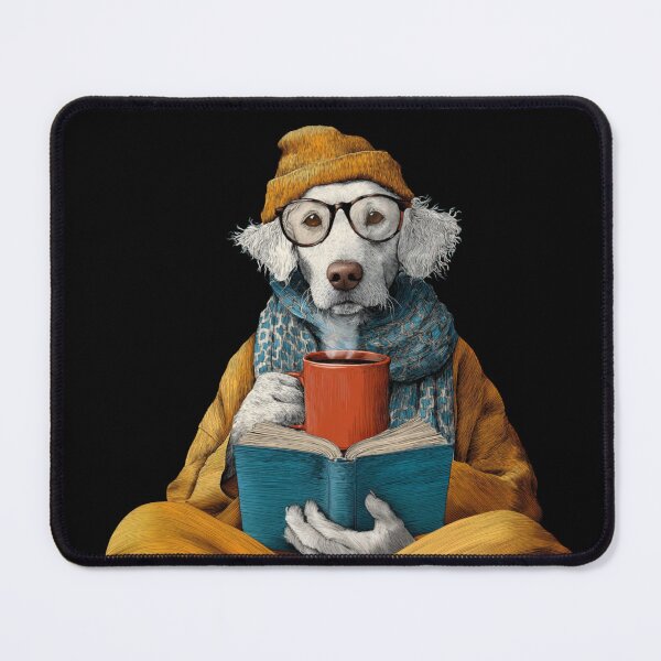 Item preview, Dog Reading A Book designed and sold by CrunchyGoats.