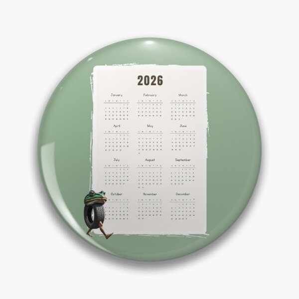 Item preview, Boneca Ambalabu 2026 – Brainrot Frog Yearly Calendar designed and sold by EmeraldeaArt.