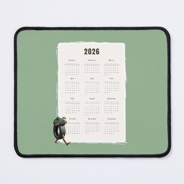 Item preview, Boneca Ambalabu 2026 – Brainrot Frog Yearly Calendar designed and sold by EmeraldeaArt.