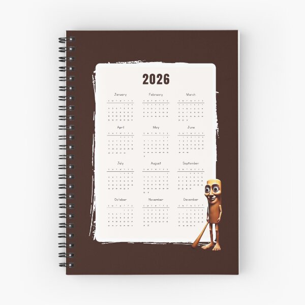 Item preview, Tung Tung Tung Sahur 2026 – Italian Brainrot Yearly Calendar designed and sold by EmeraldeaArt.